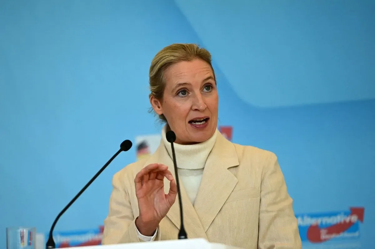 Artikelbild der Quelle zu: Alice Weidel sorgt für Ärger in NRW-AfD – „Das ist ein Affront“