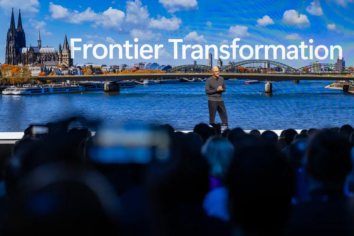Artikelbild der Quelle zu: Microsoft Frontier Tour: KI ist wie der Kölner Dom – eine Vision
