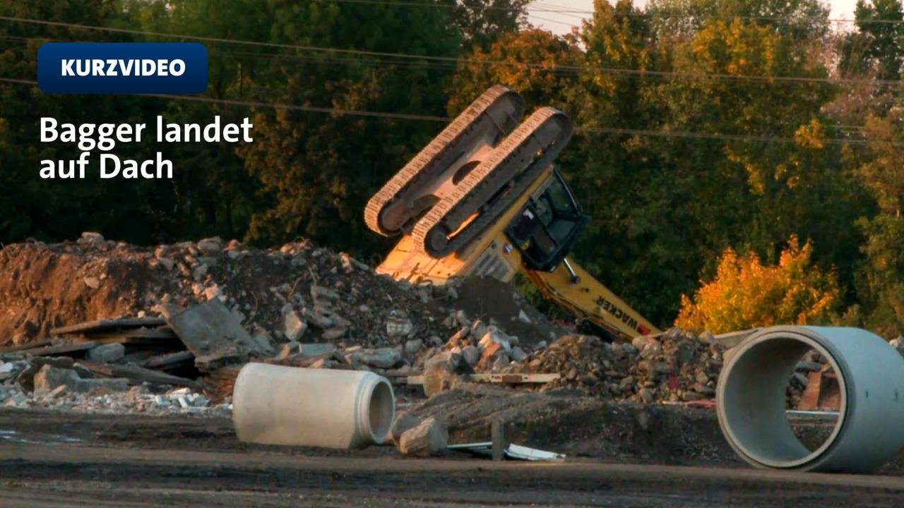 Artikelbild der Quelle zu: Bagger in Dortmund umgekippt