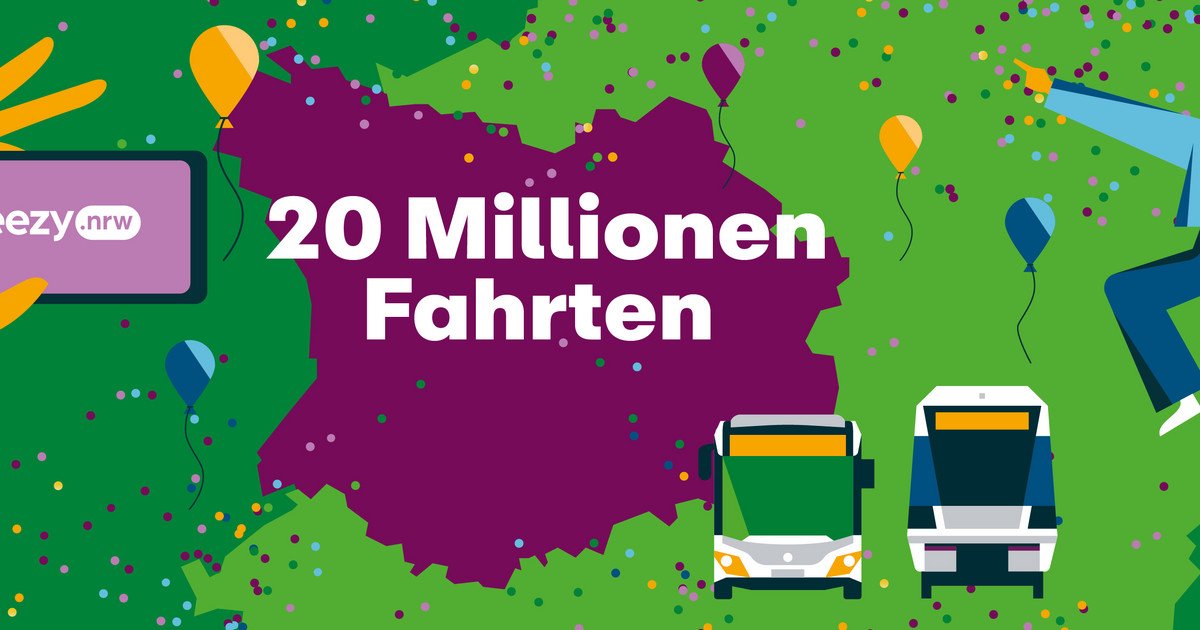 Artikelbild der Quelle zu: eezy.nrw im VRR: 20 Millionen Mal einfach unterwegs