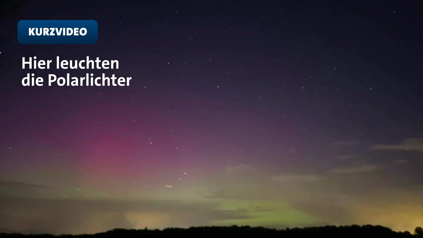 Polarlichter leuchten über NRW | Video | Tn
