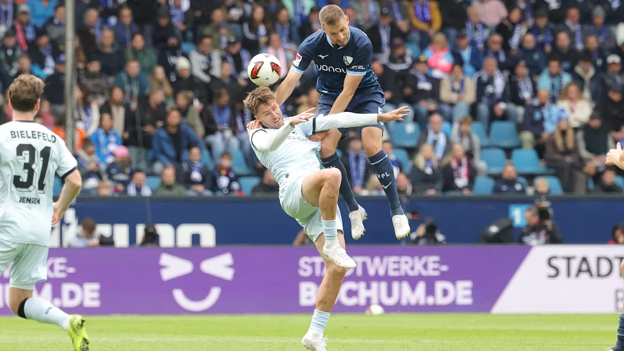 Artikelbild der Quelle zu: Trotz Hüpfverbots – VfL Bochum stolpert gegen Arminia Bielefeld