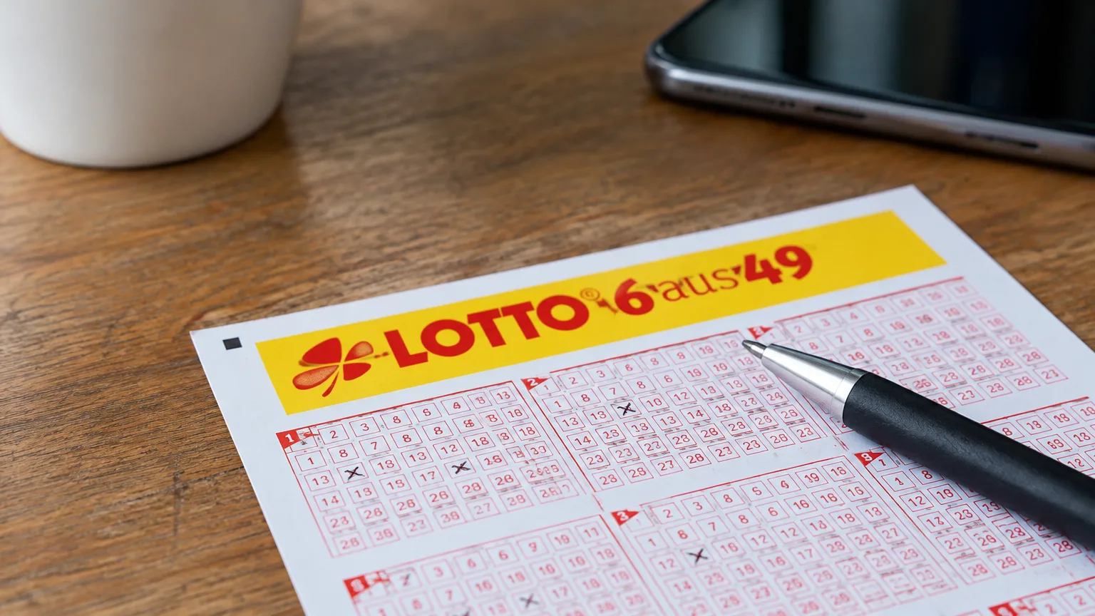 Illustration zum Thema: Lotto 6aus49: Spieler aus NRW gewinnt Millionen ohne Superzahl