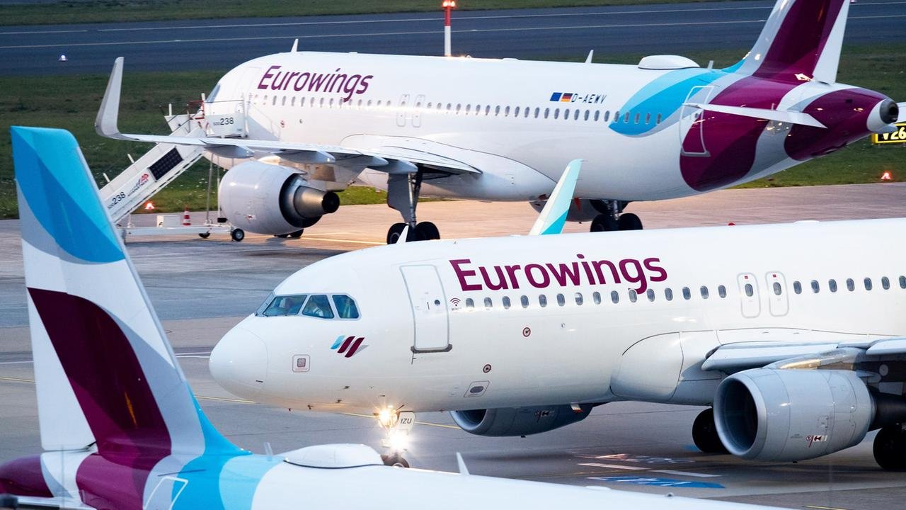 Artikelbild der Quelle zu: Eurowings prüft Kurzarbeit